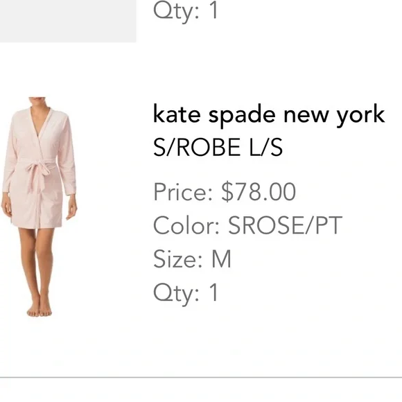 Kate Spade Robe - Picture 3 of 5